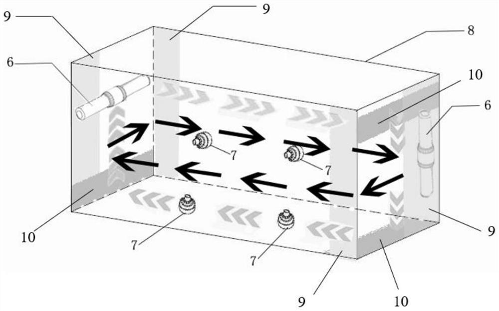 Jet flow device for simulating field water flow field characteristics