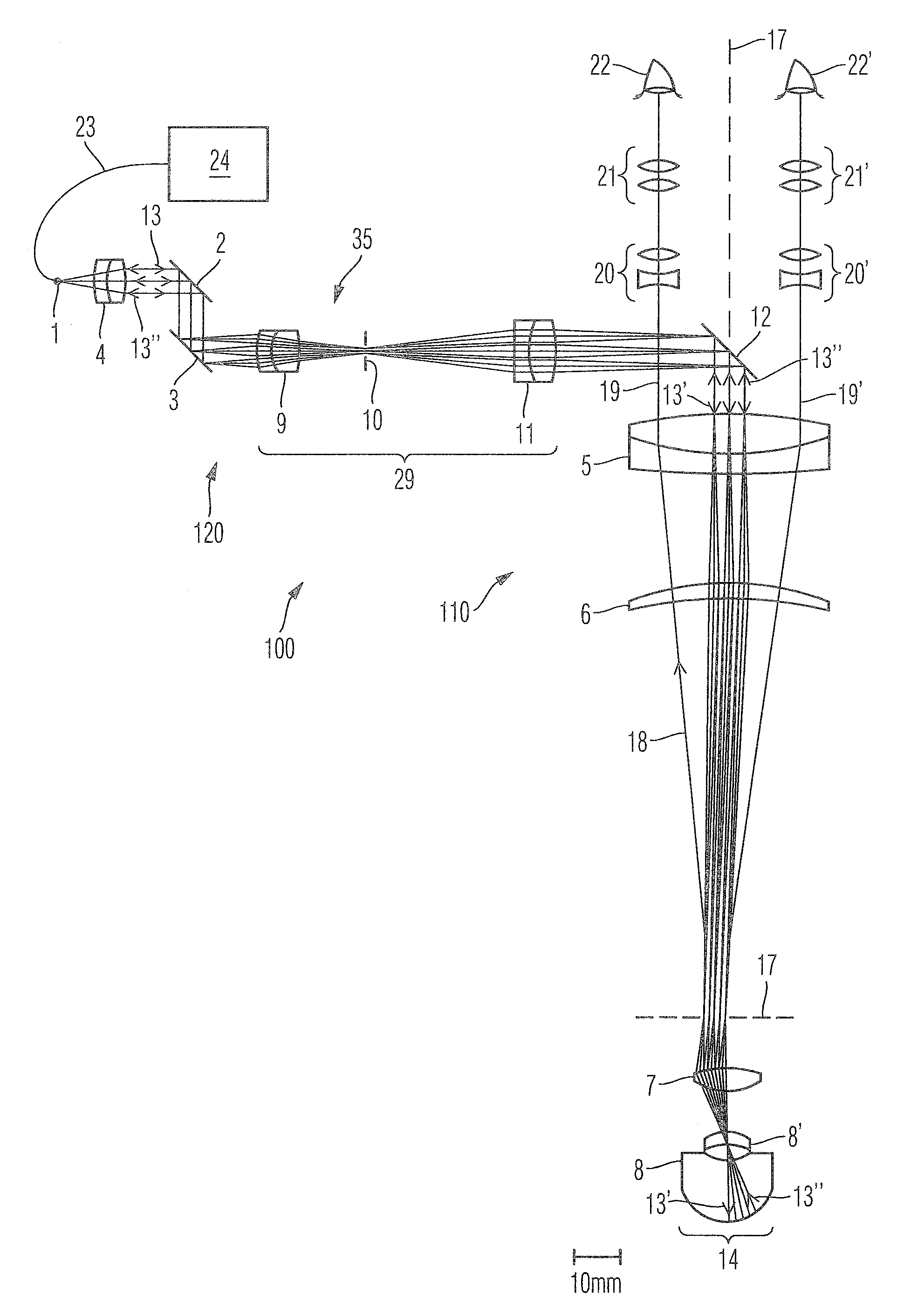 Surgical microscopy system having an optical coherence tomography facility