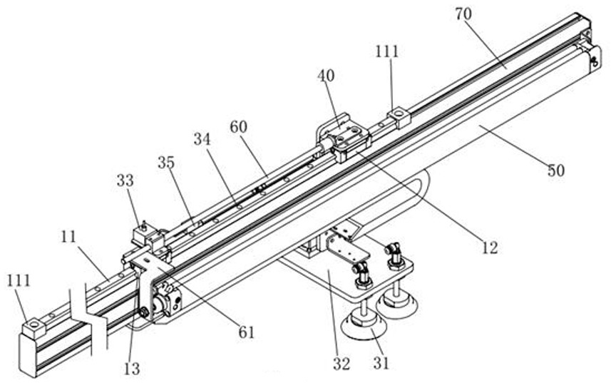 Anti-slump follow-up system for double-glass IV test components