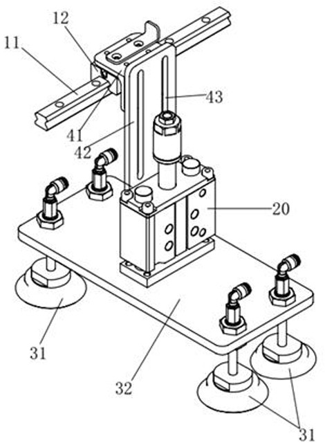 Anti-slump follow-up system for double-glass IV test components