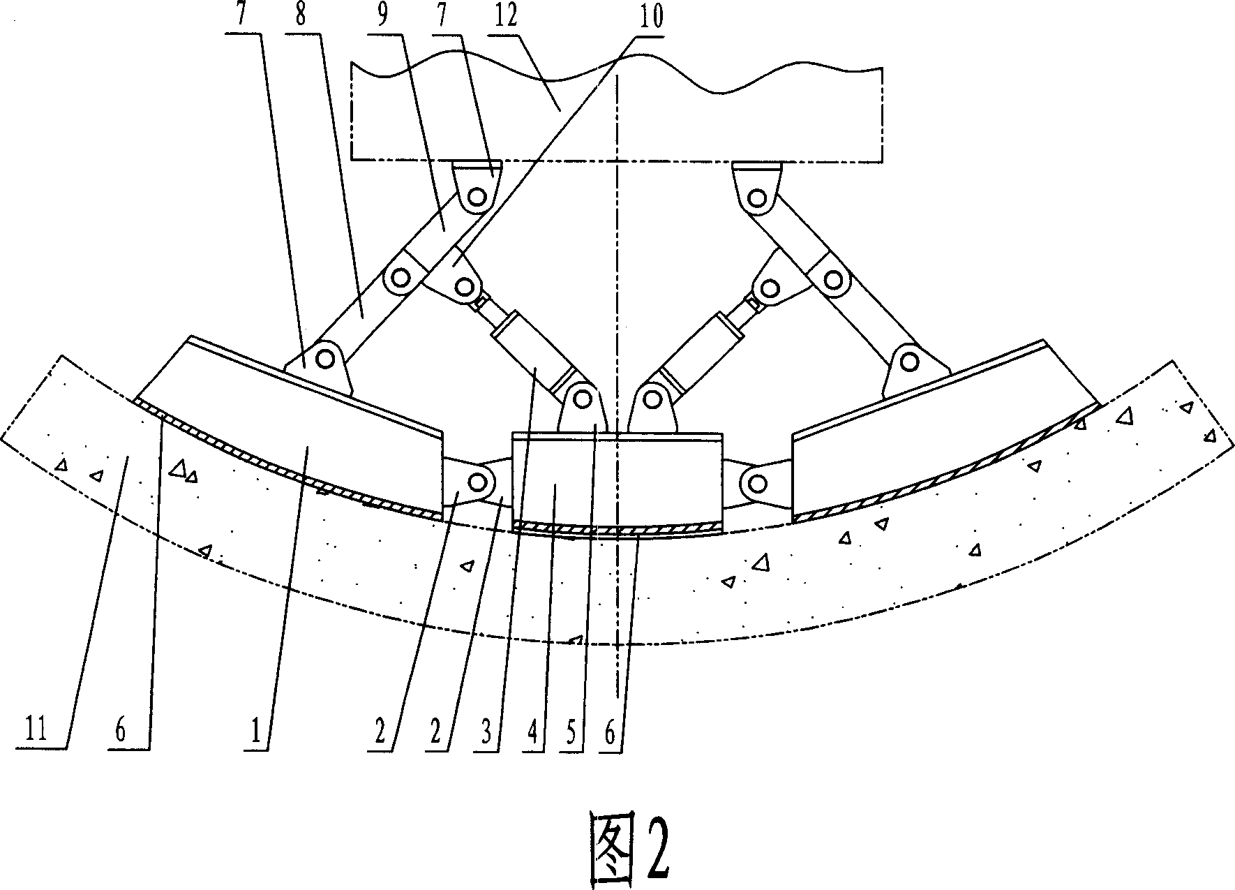 Separated vacuum chuck grasp device on duct piece assembling machine