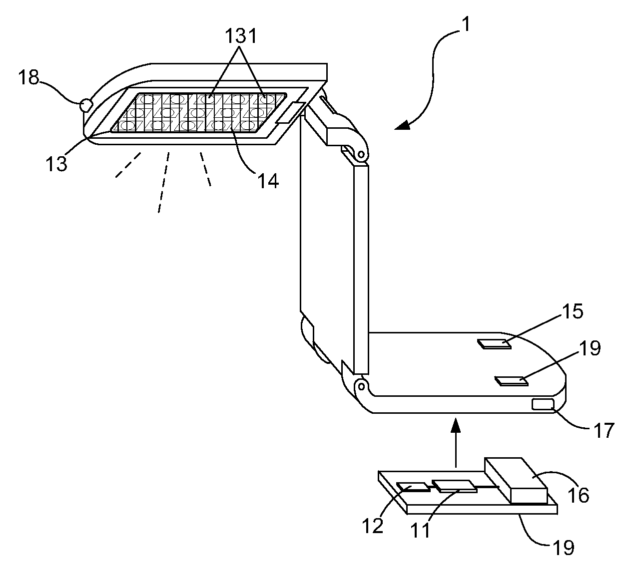 Lighting Device with Switchable Day/Night Illumination Mode