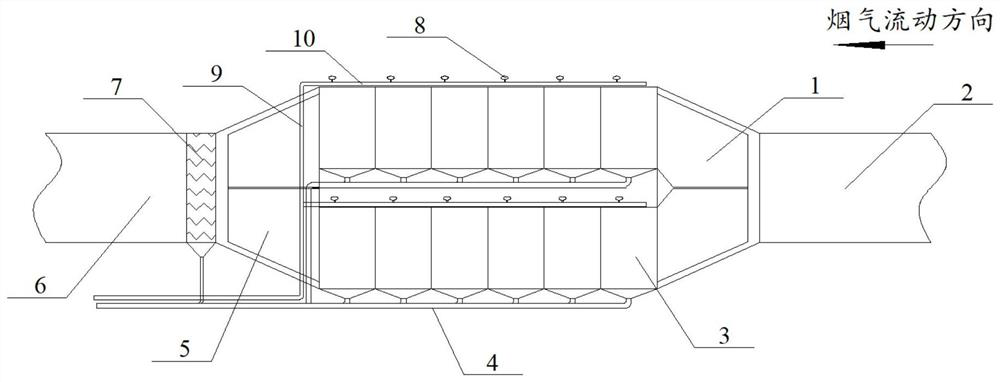 Modular limestone wet-desulphurization reaction device and desulphurization process