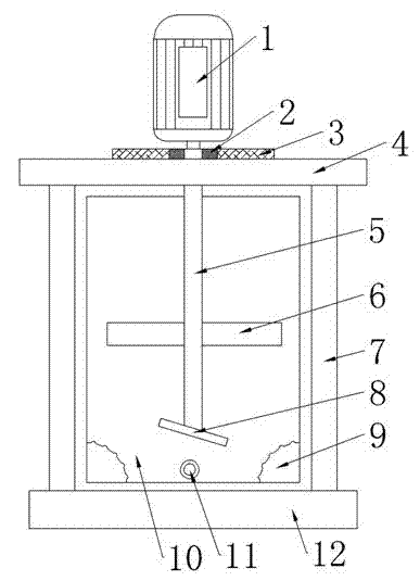 Simple vertical stirrer