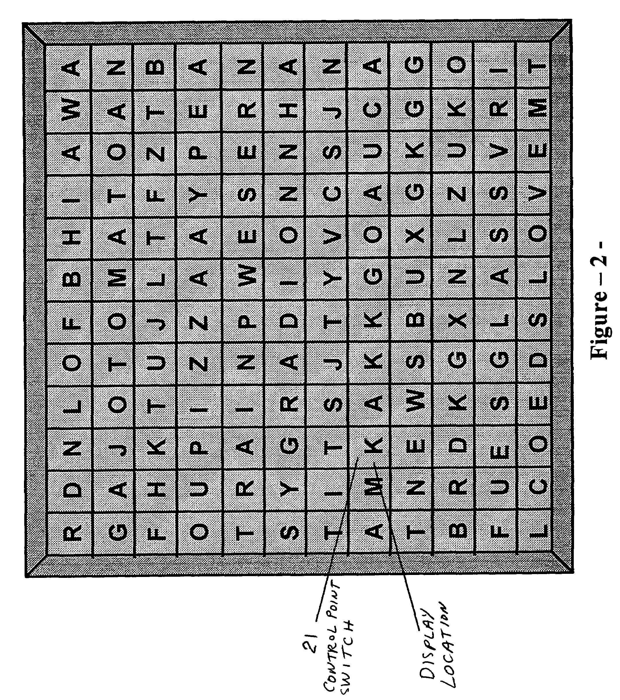 Electronic word puzzle