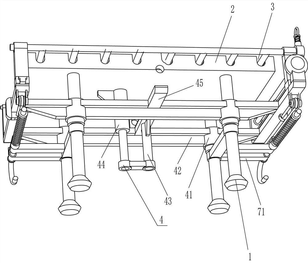 Operating table convenient for moving patient after operation for Internal medicine department