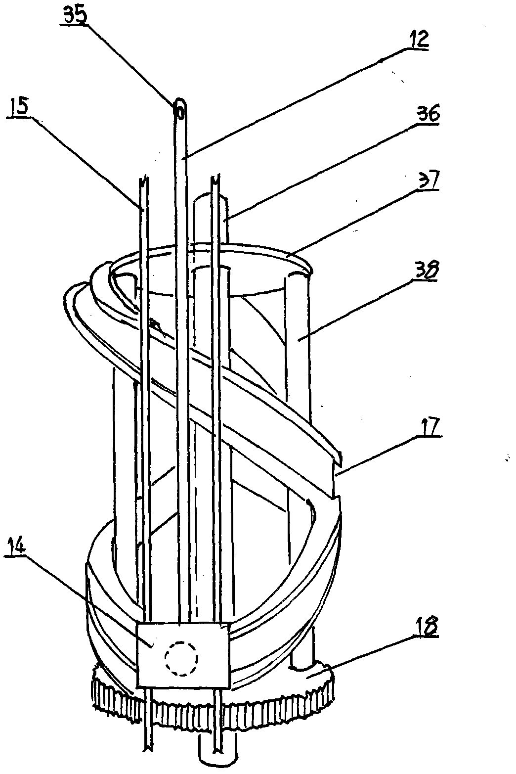 Safety rope weaving machine