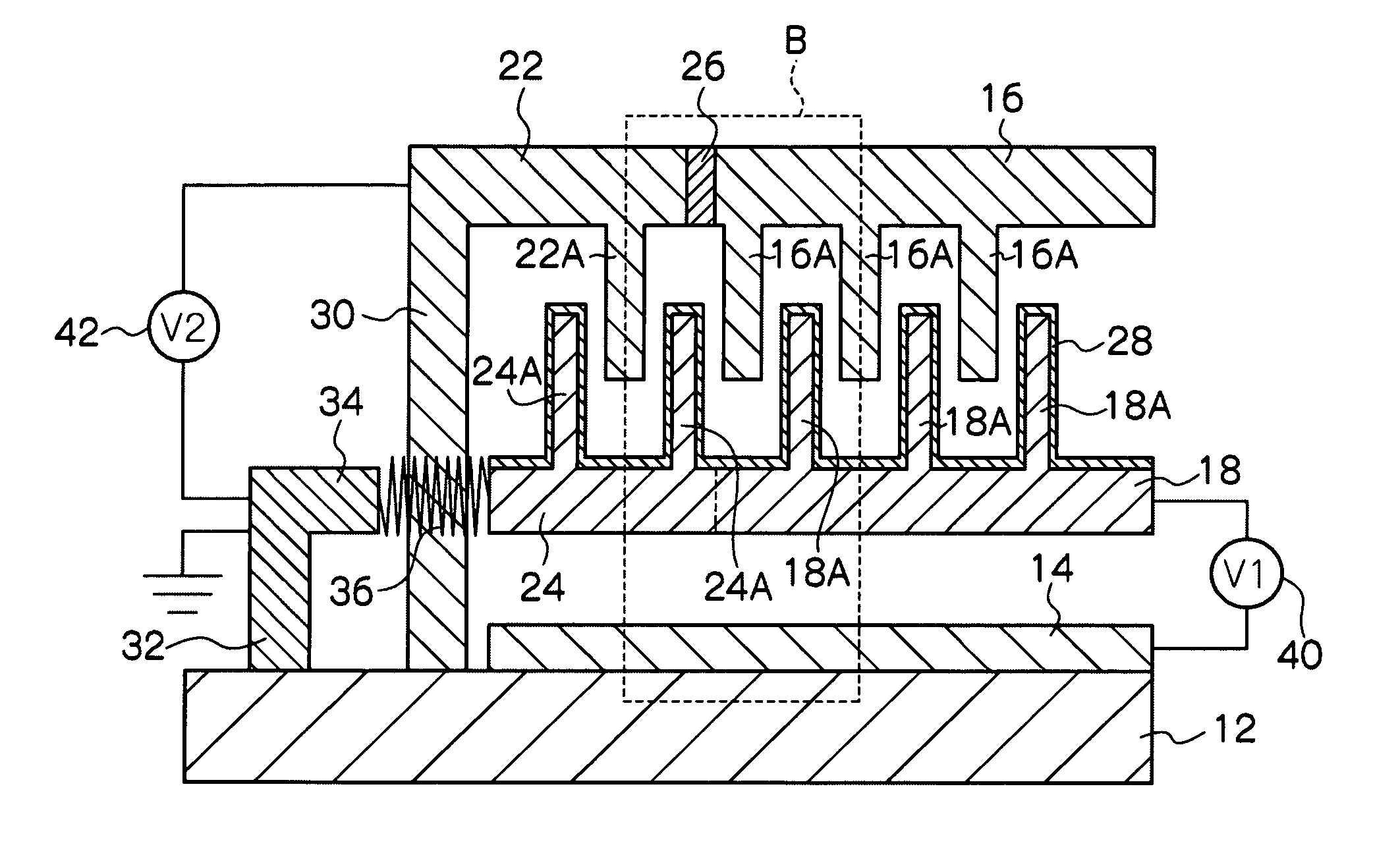 Variable capacitor employing MEMS technology