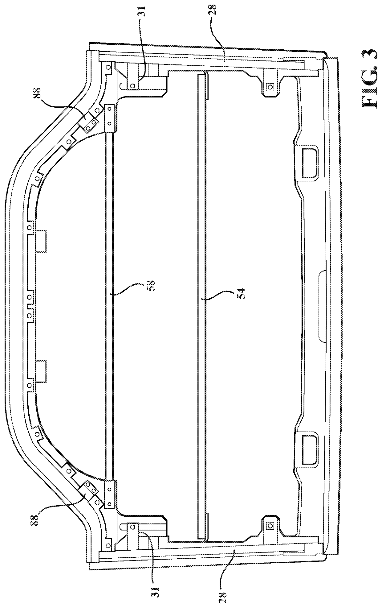 Front top assembly for SUV