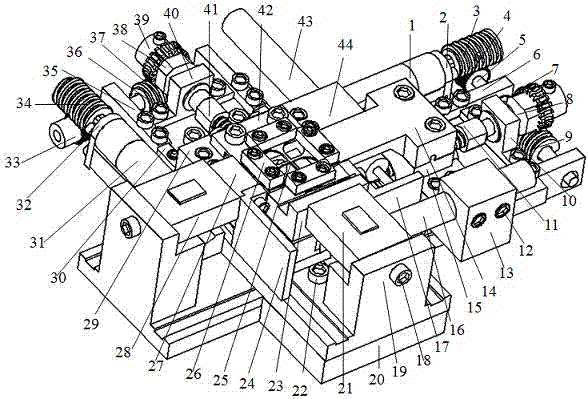 Biaxial stretching/compression mode scanning electron microscope mechanical test device