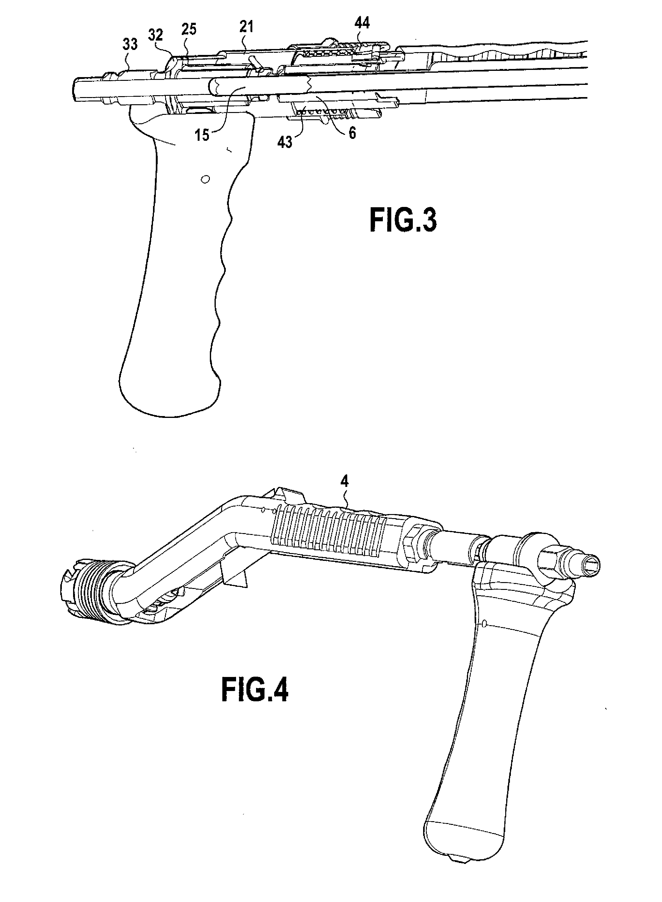 Rasp holder fitted with a handle