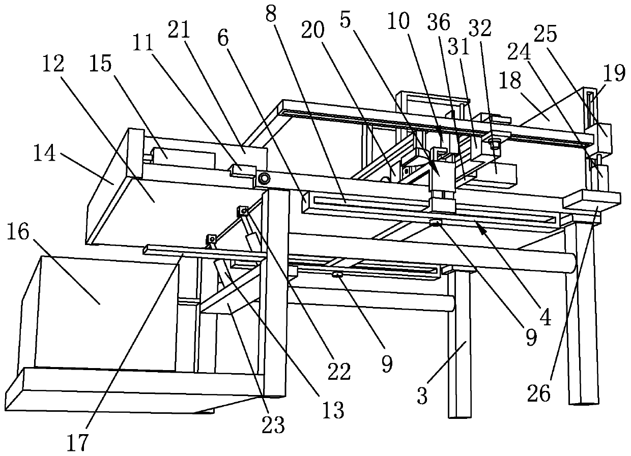 A cutting machine for the production of hardware accessories