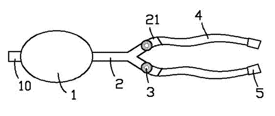 Double-air-sac gas-filling device