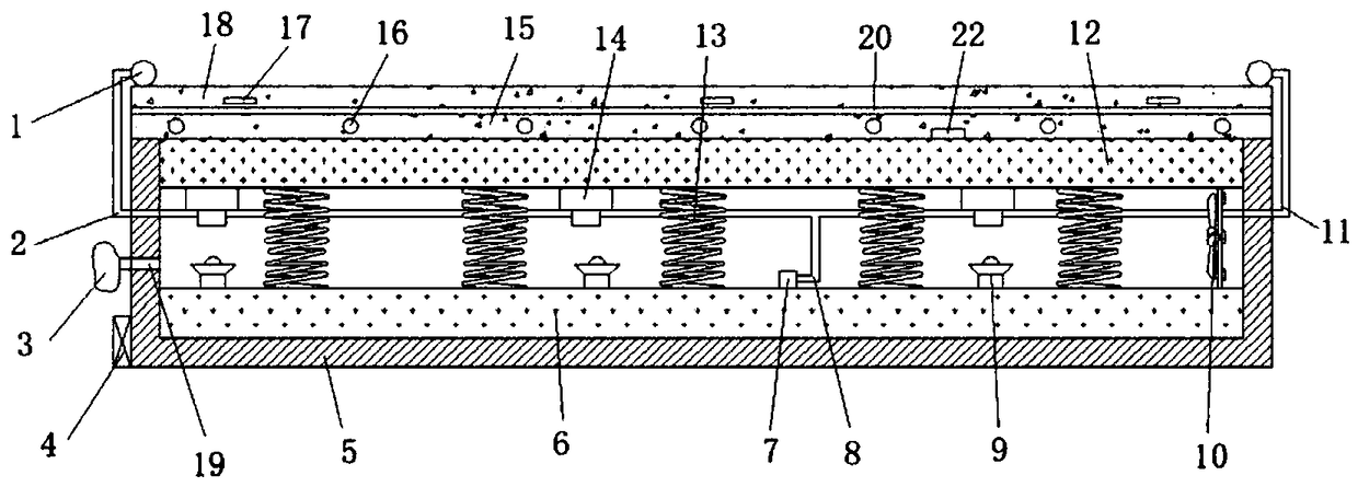 A spring mattress having a function of timed mite removing