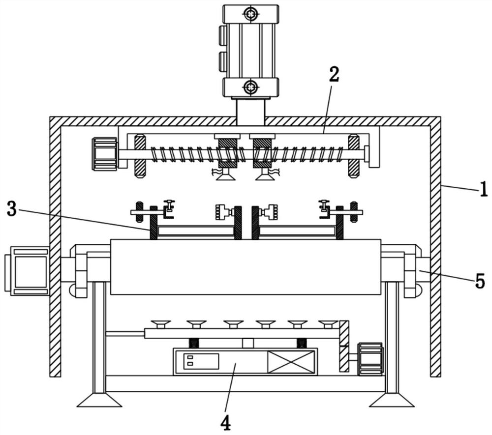 Aluminum profile surface spraying device and operation method thereof