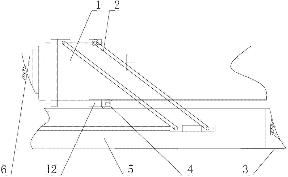 Two-degree-of-freedom translational type crane auxiliary arm mounting device