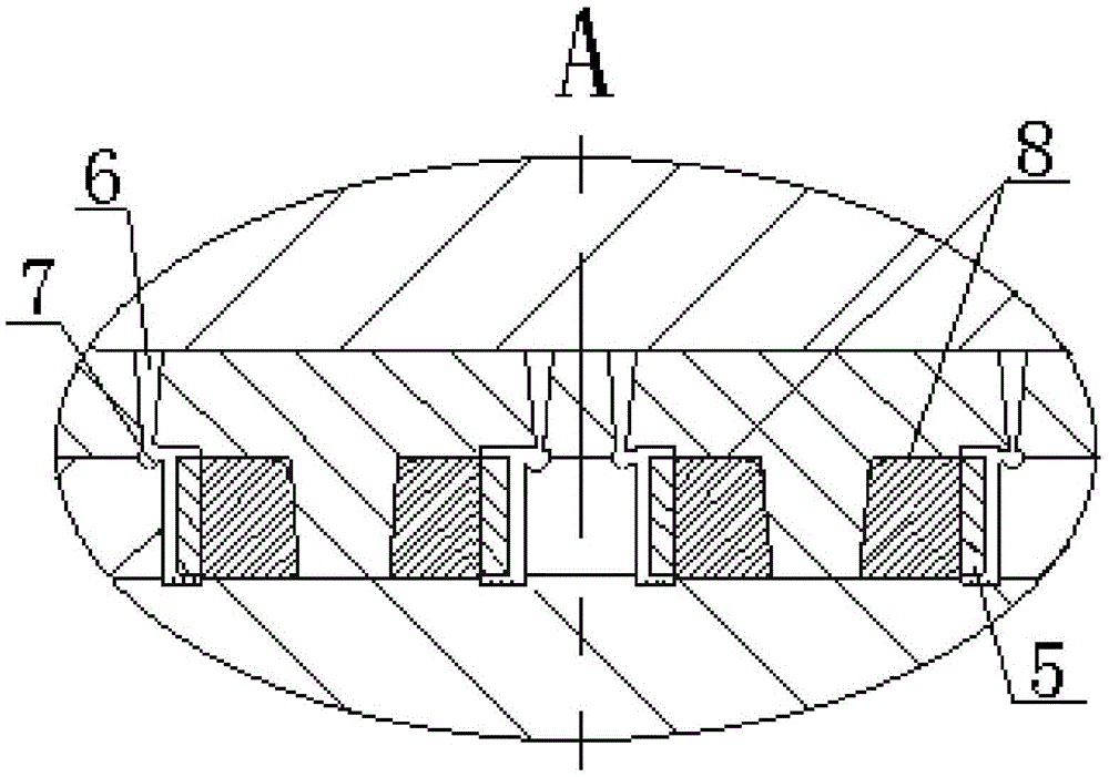 A mold with a valve core skeleton covered with insulating silica gel and its application method