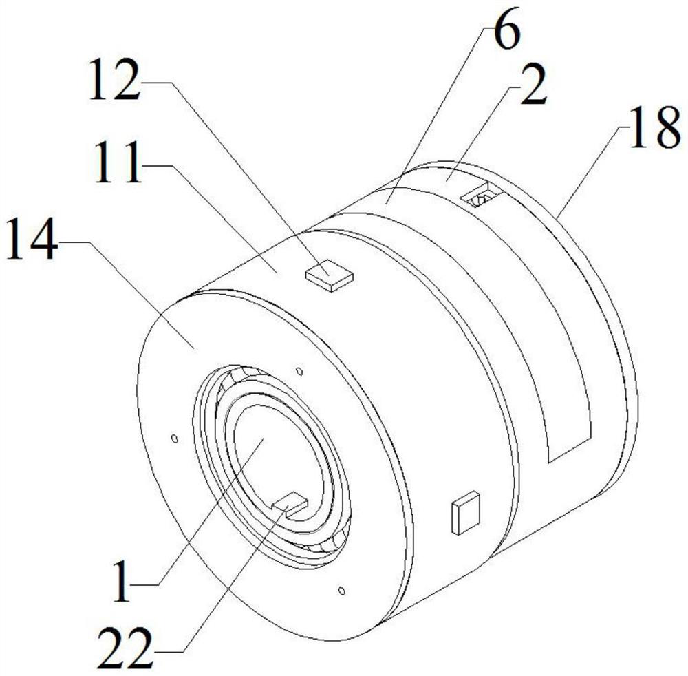 Electromagnetic damping adjustable slip ring and slip shaft system