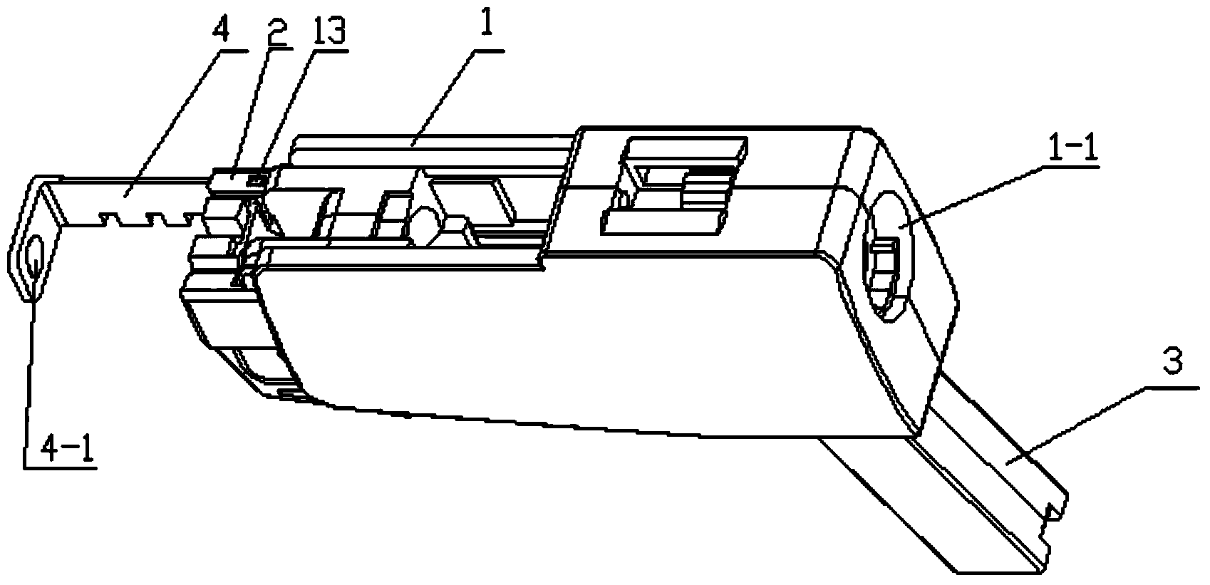 Nail case for mechanical type automatic nailing machine capable of vertically nailing