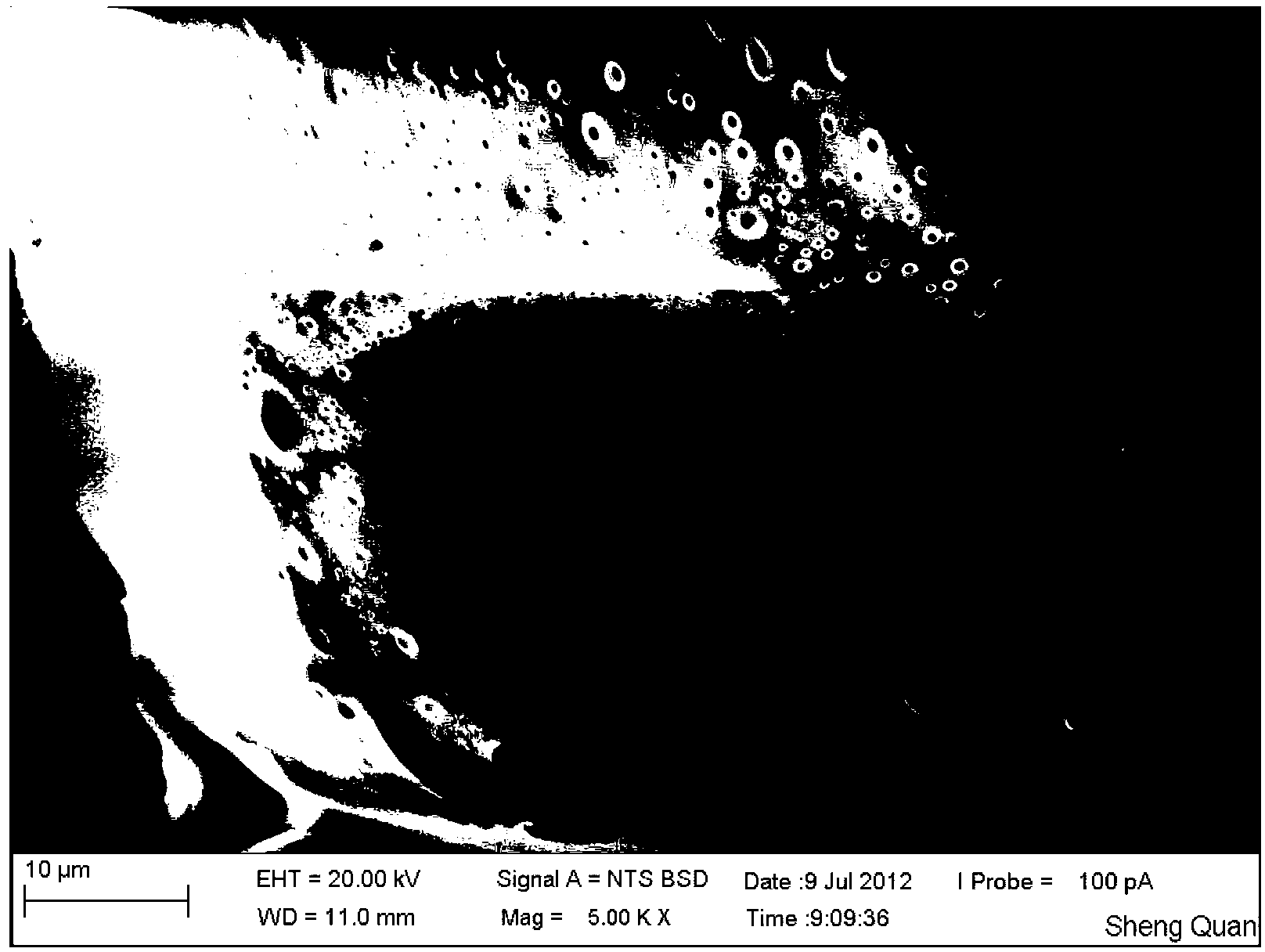 Phenolic aldehyde foam material