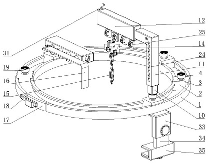 Auxiliary device for breast surgery