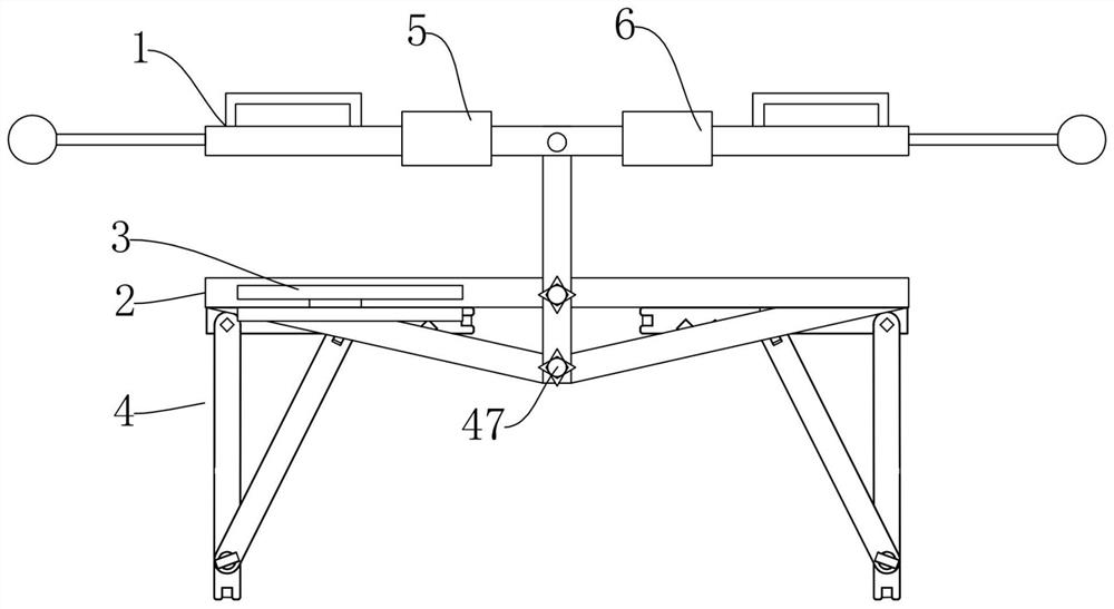 A new type of foldable emergency medical stretcher