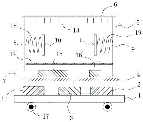 Novel casting mold cleaning device