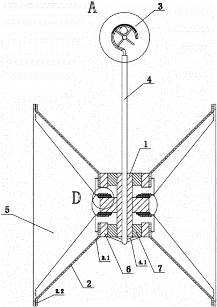 Suspended two-side sound production speaker