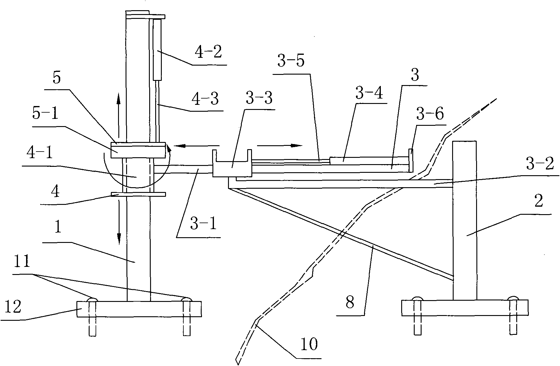 Gauge for three directional deformation of ground fissure