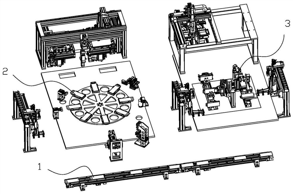 Labeling mechanism and labeling method for automatic packaging of electronic products