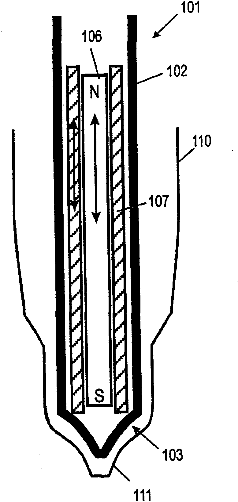 Method for suspending or re-suspending particles in a solution and apparatus adapted thereto