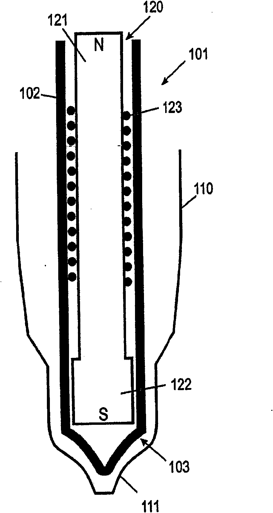 Method for suspending or re-suspending particles in a solution and apparatus adapted thereto