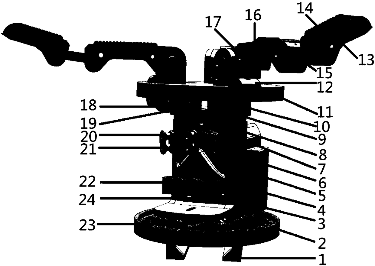 Force-sensor-based flexible mechanical paw and using method