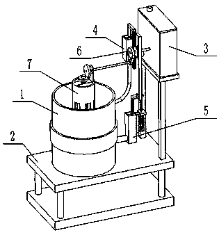 Dye vat dye liquor automatically feeding device