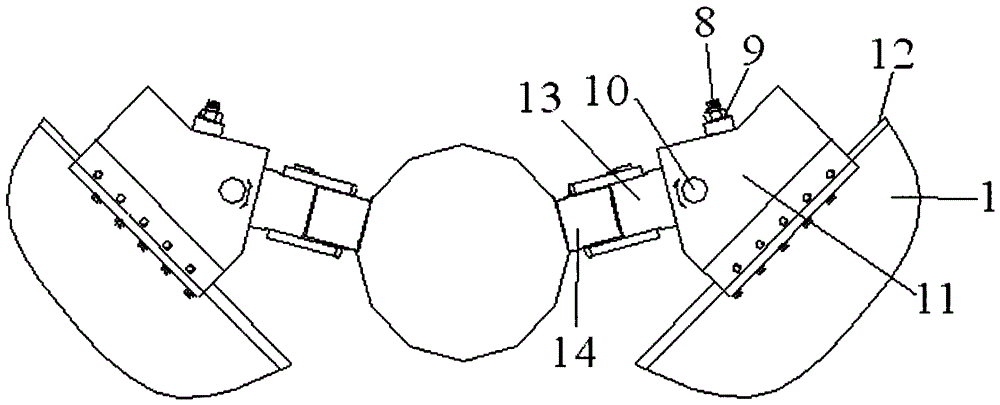 A conical pipe seam welding pressing device