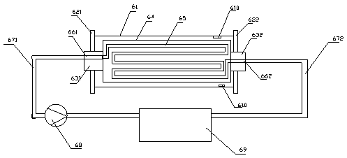 Film feeding machine with water tank