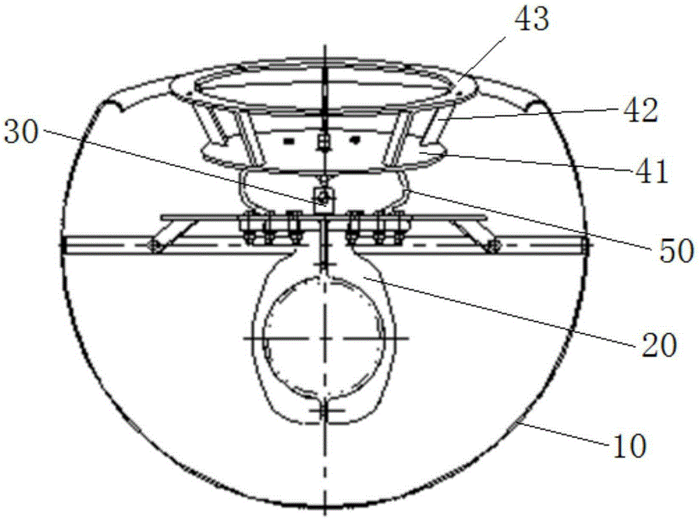 A connection fitting for the high-voltage side surge arrester of the converter for 800kv valve hall