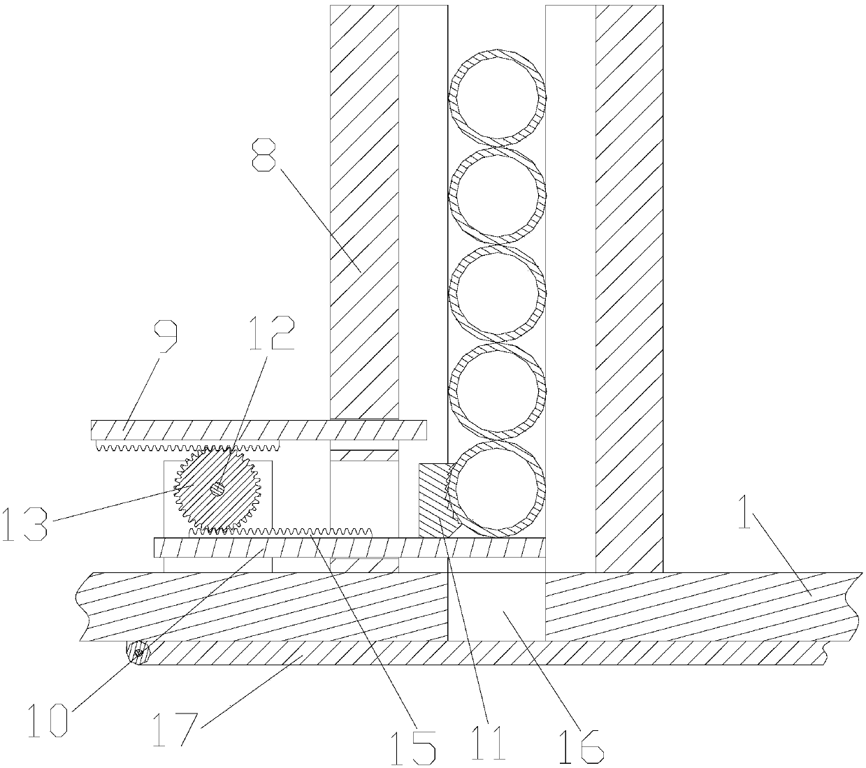 Electrostatic chip collecting type tapping device