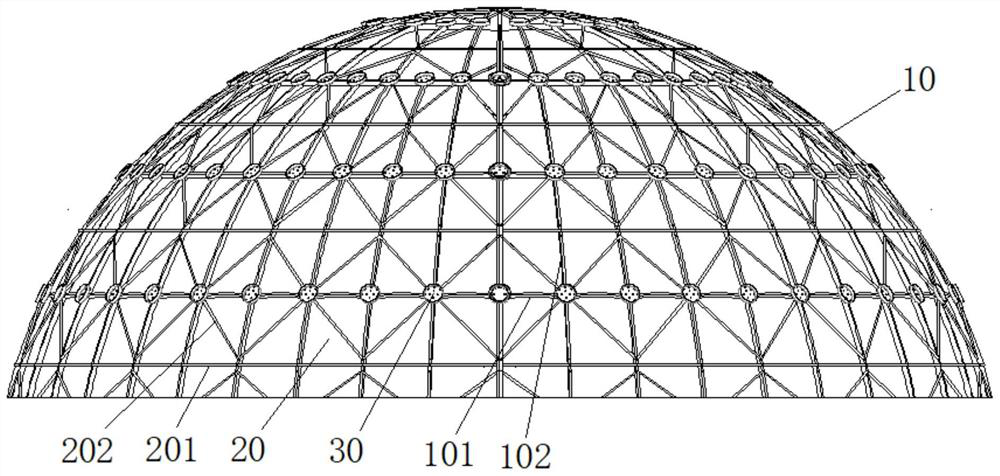 Novel dome screen