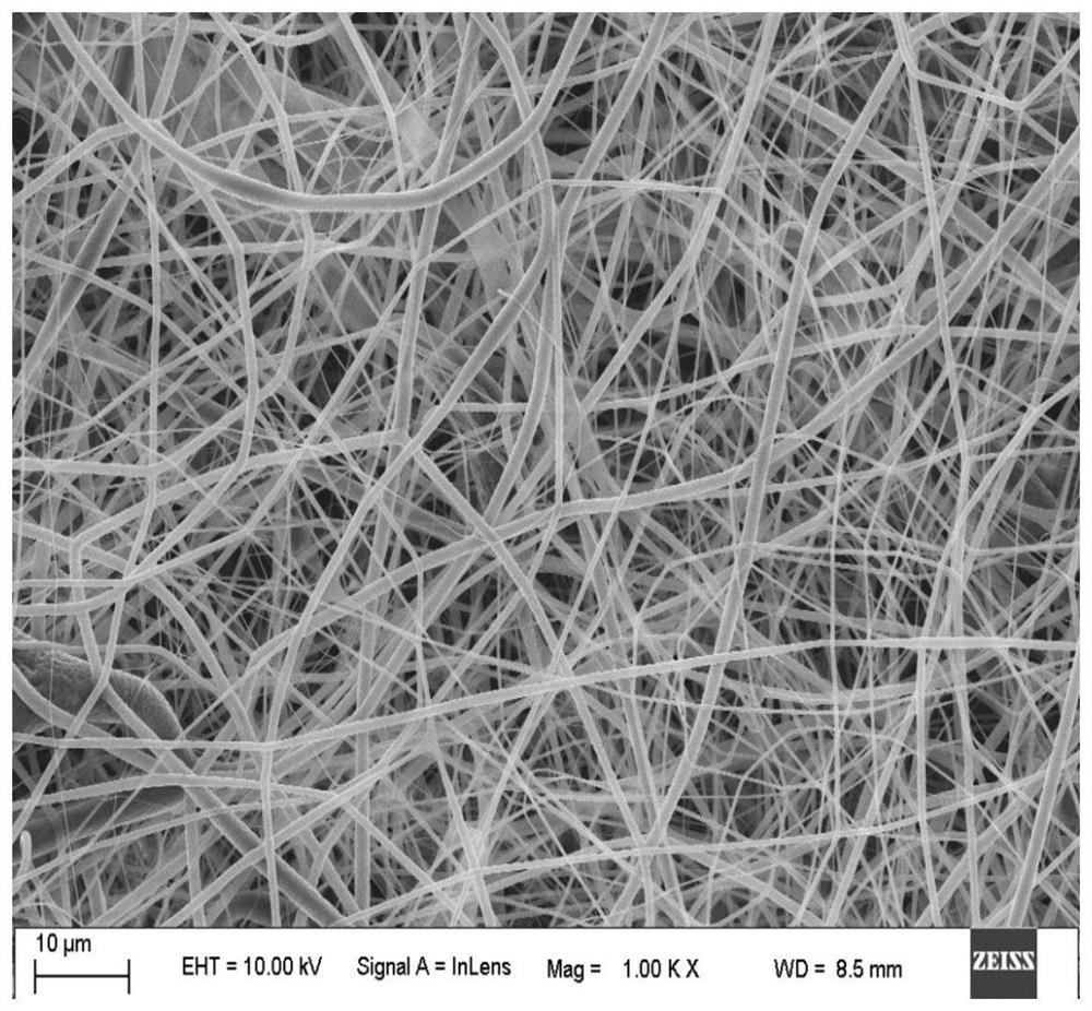 Preparation method of antibacterial spray containing electrostatic spinning fibers