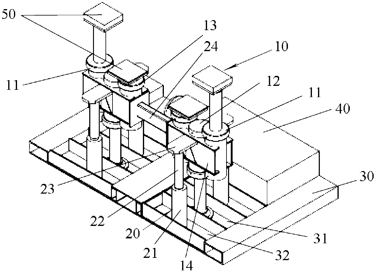 Supporting device for assembling chassis