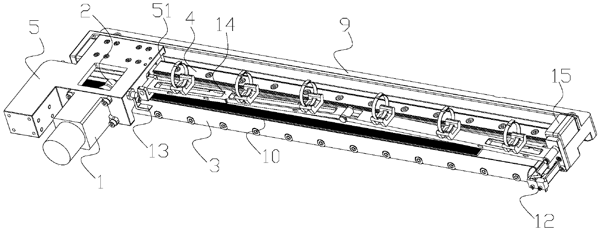 On-orbit inspection linear motion mechanism and on-orbit inspection device