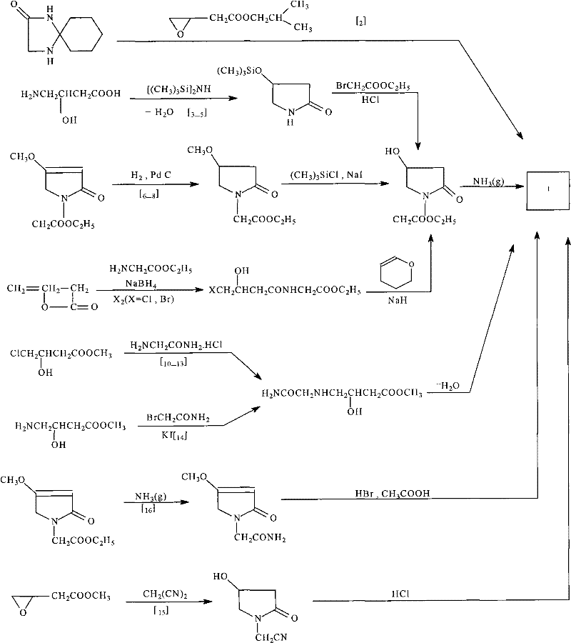 Preparation method of Oxiracetam