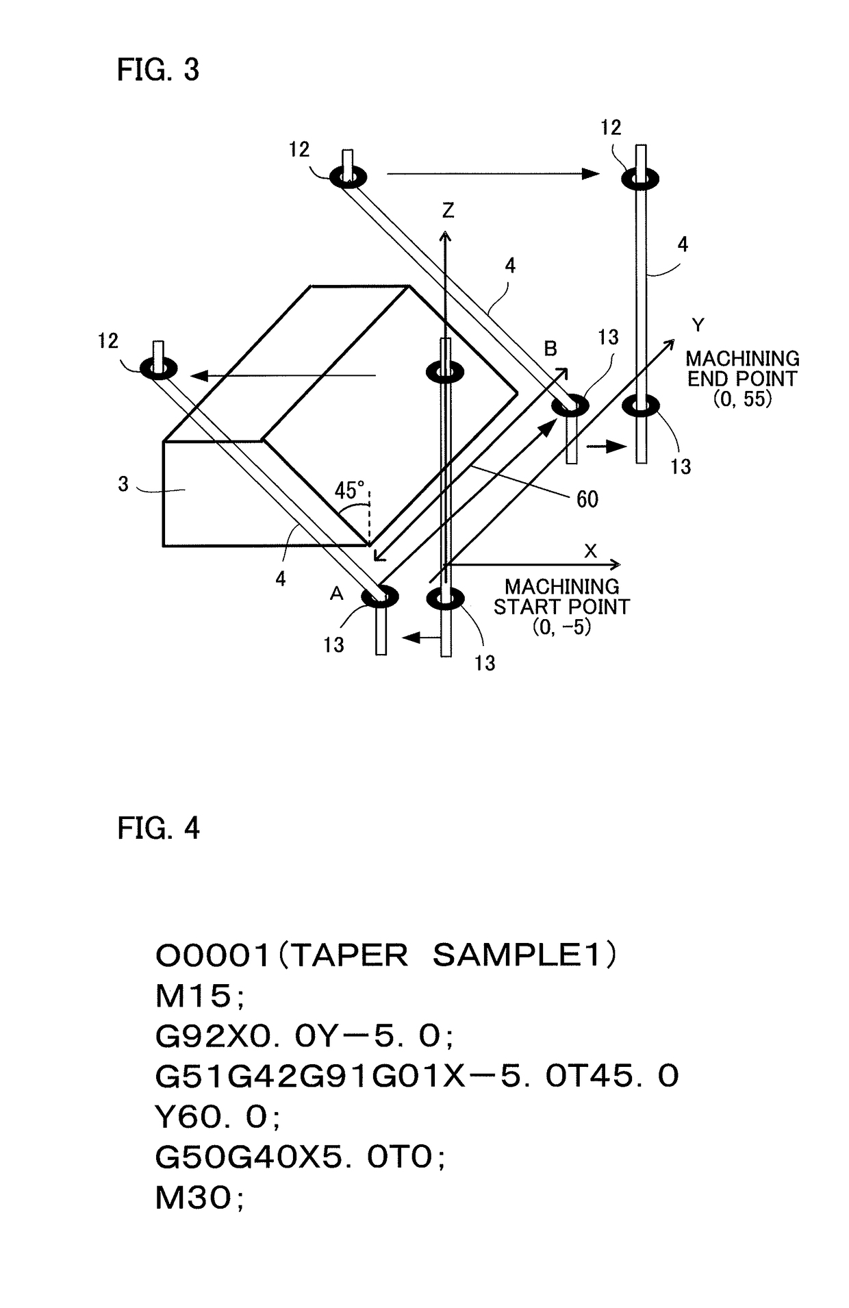 Wire electric discharge machine for taper-machining tilted workpiece