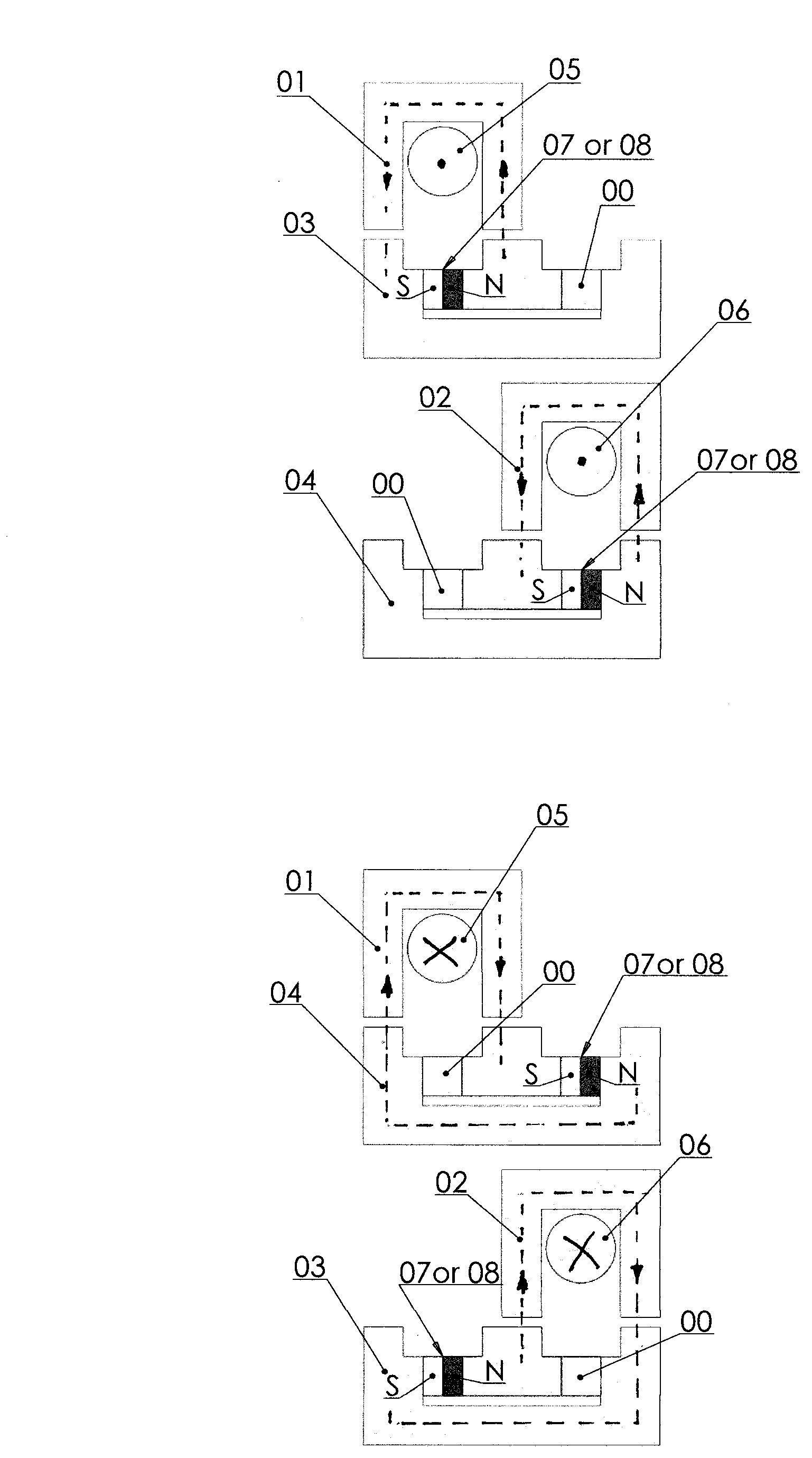 Transverse flux permanent magnetic or reluctance permanent magnetic motor of ring box structure