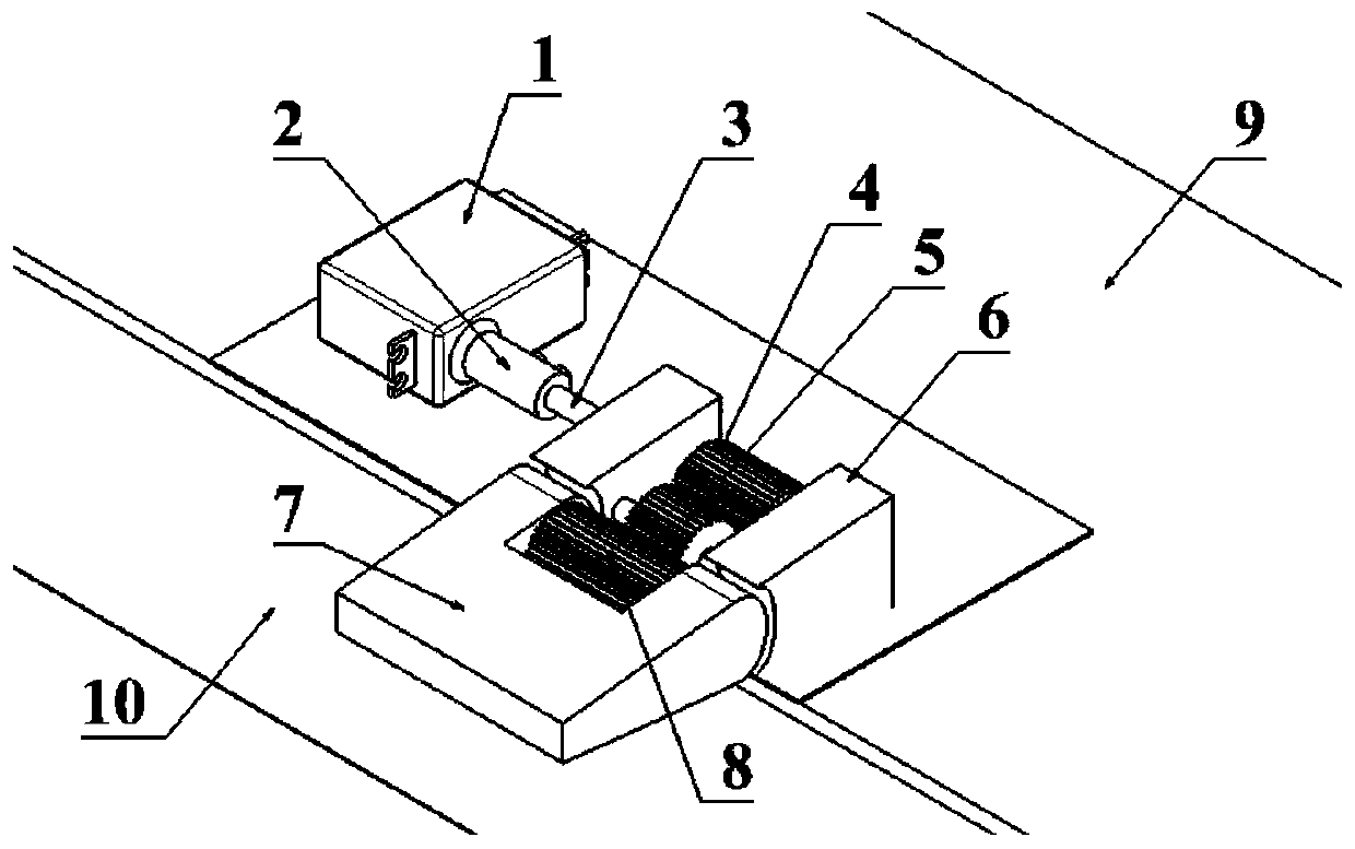 Embedded unmanned aerial vehicle steering surface control device