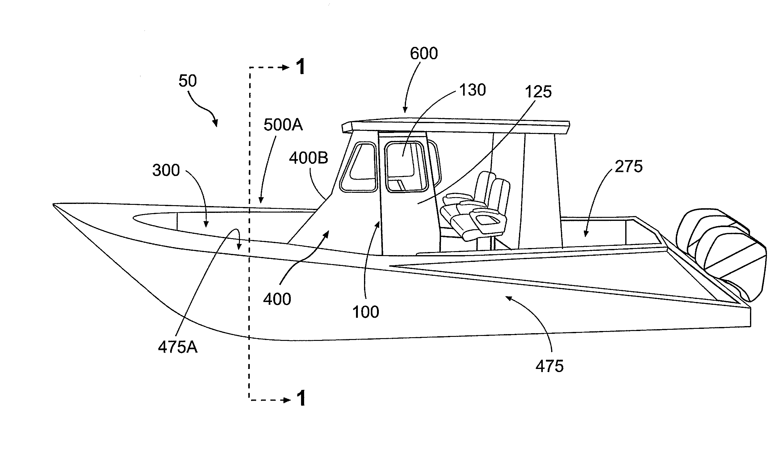 Occupant Protection Apparatus For A Center Console Vessel