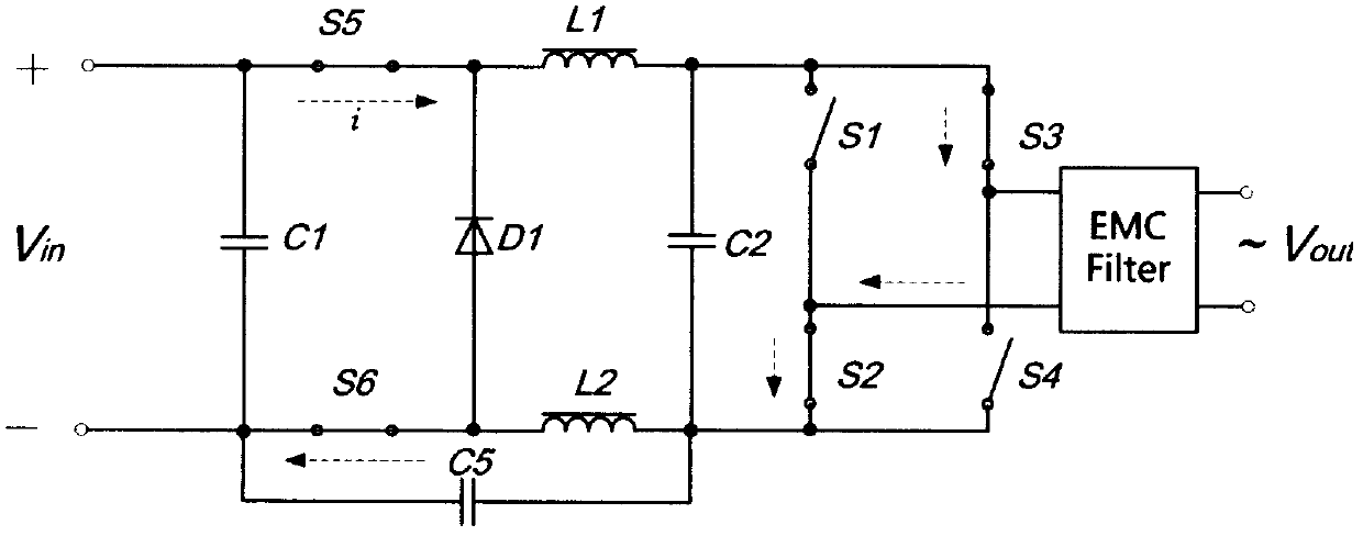 High-efficiency inverter topology