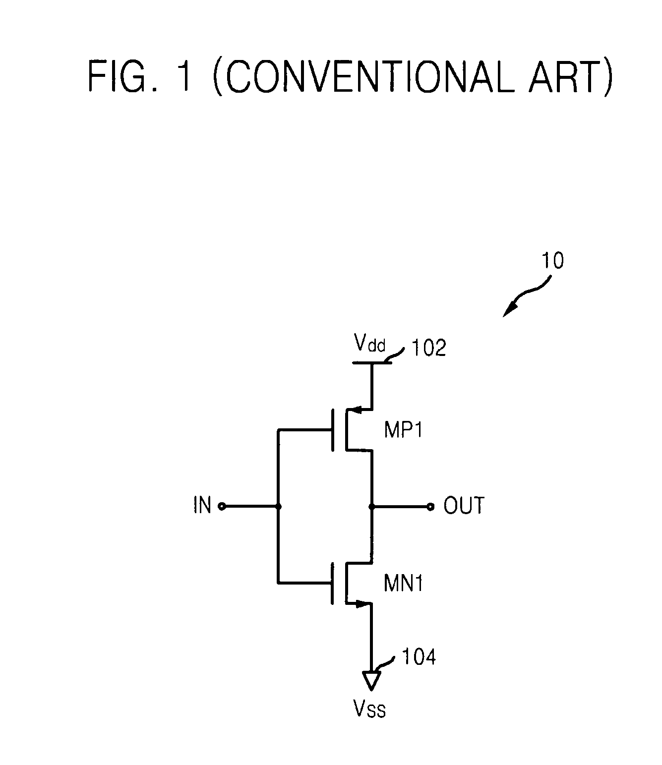 CMOS inverter layout for increasing effective channel length