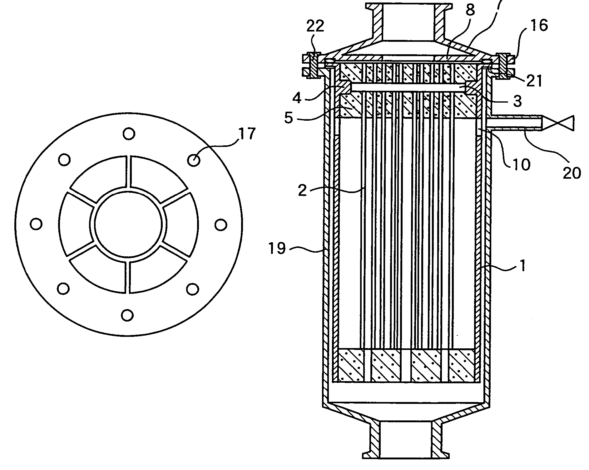 Hollow fiber membrane module